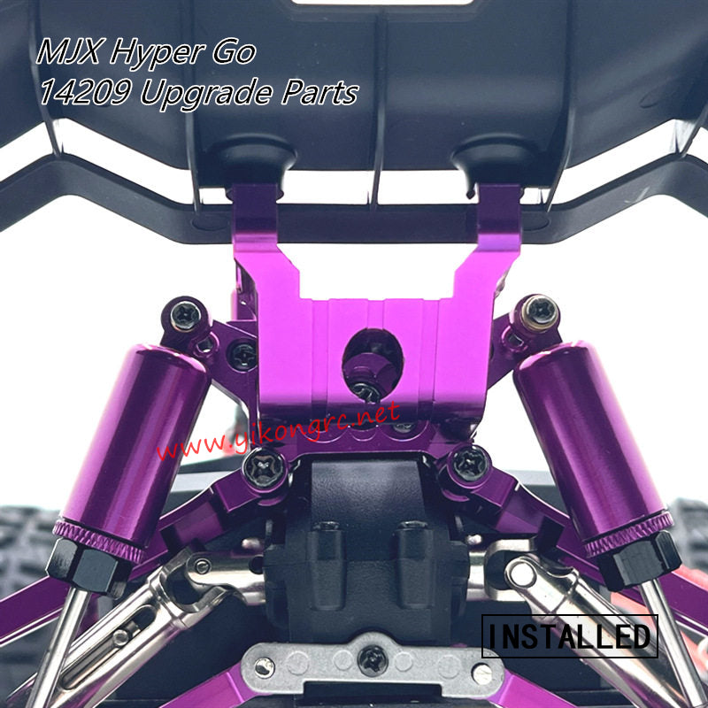 MJX Hyper Go 14209 Upgrade Parts Rear Wing Fixing Part installed