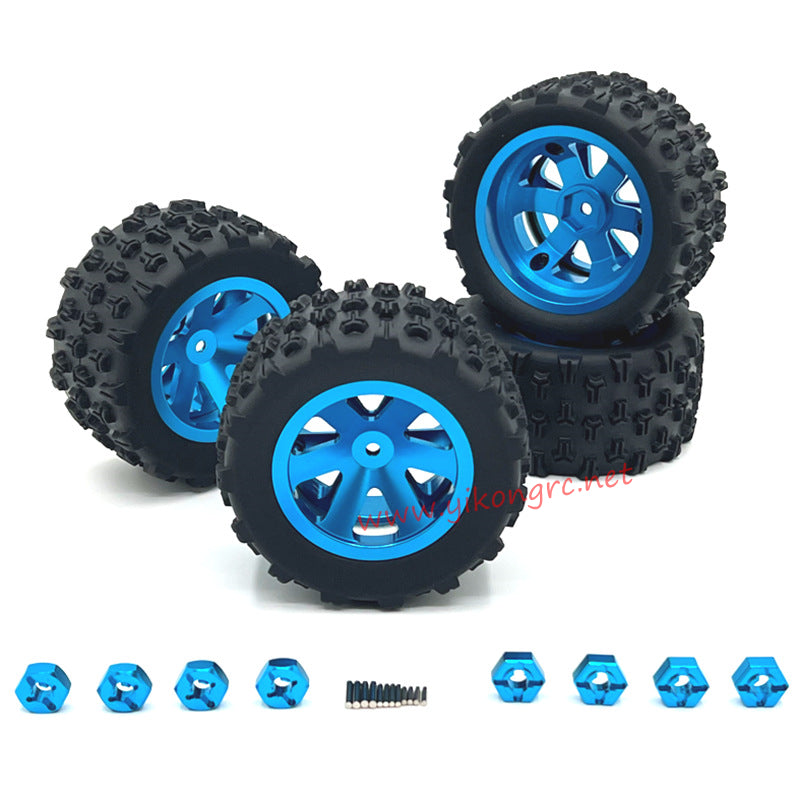 MJX Hyper Go 14301 Upgrade Parts Beadlock wheels blue