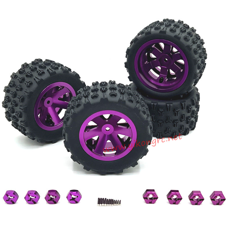 MJX Hyper Go 14301 Upgrade Parts Beadlock wheels purple