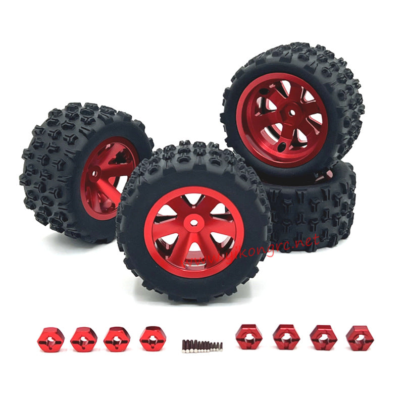 MJX Hyper Go 14301 Upgrade Parts Beadlock wheels red