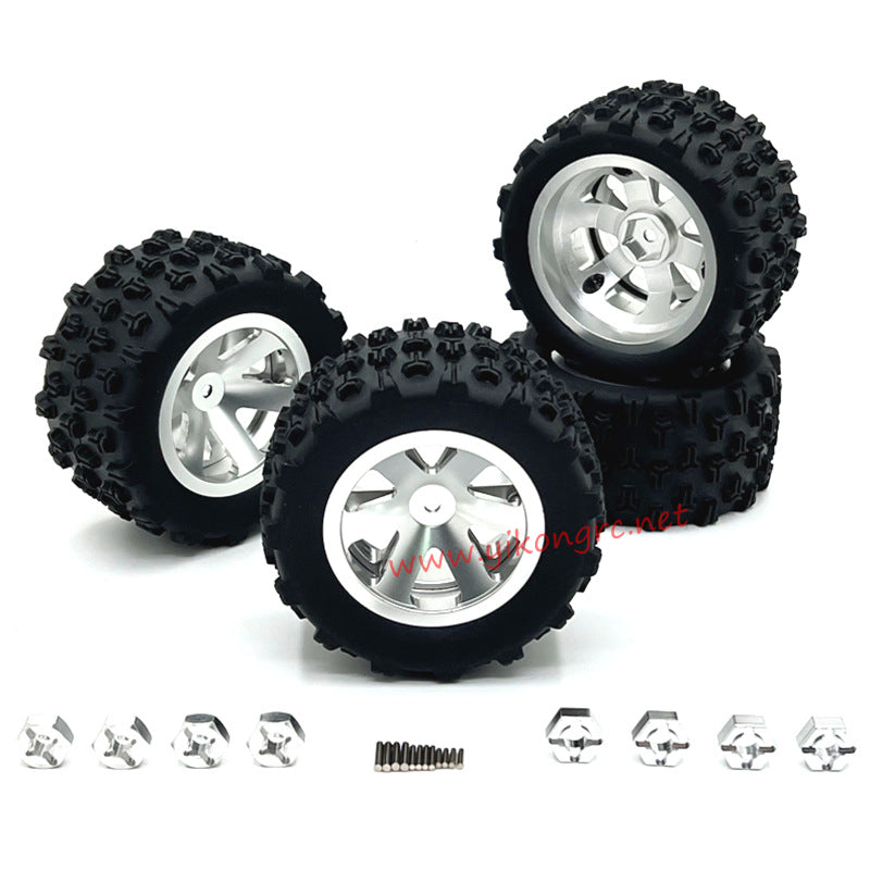 MJX Hyper Go 14301 Upgrade Parts Beadlock wheels silver