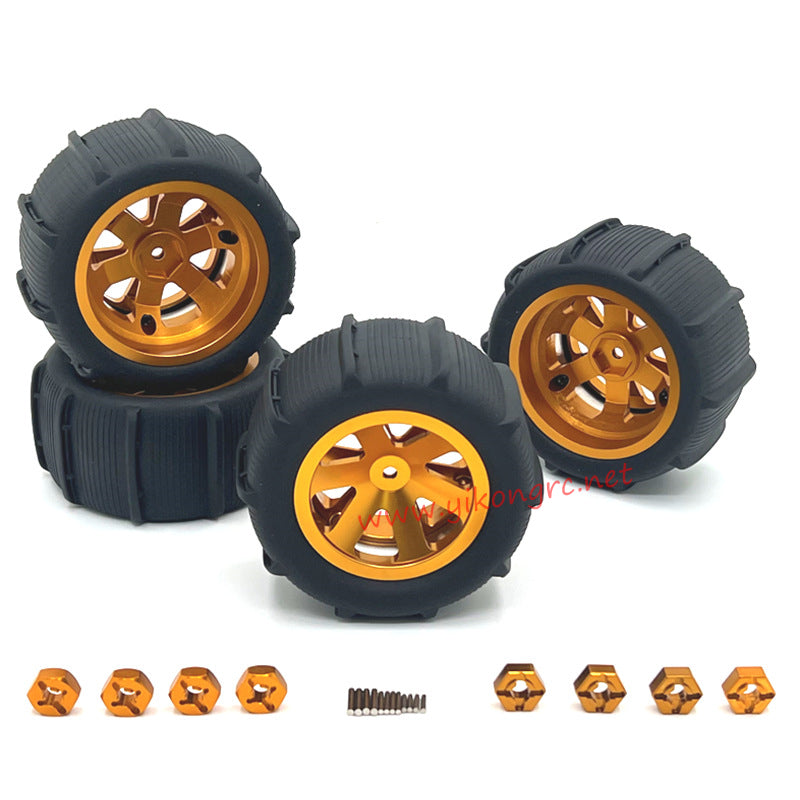 MJX Hyper Go 14301 Upgrade Parts Clamp-on Wheel gold