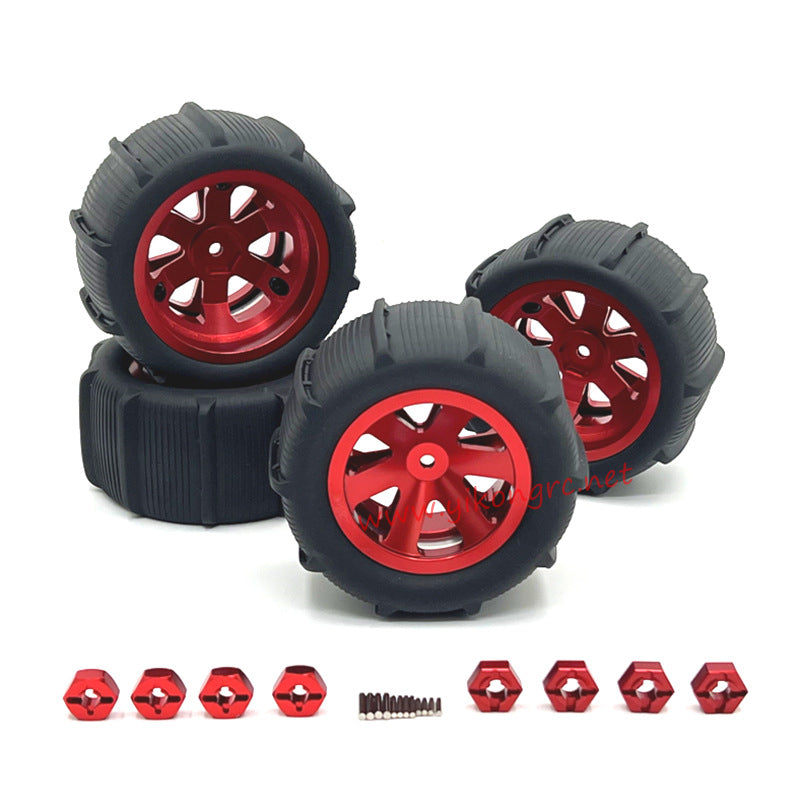 MJX Hyper Go 14301 Upgrade Parts Clamp-on Wheel red