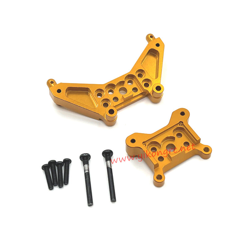 MJX Hyper Go 14301 Upgrade Parts Metal Front and Rear Shock Bracket gold
