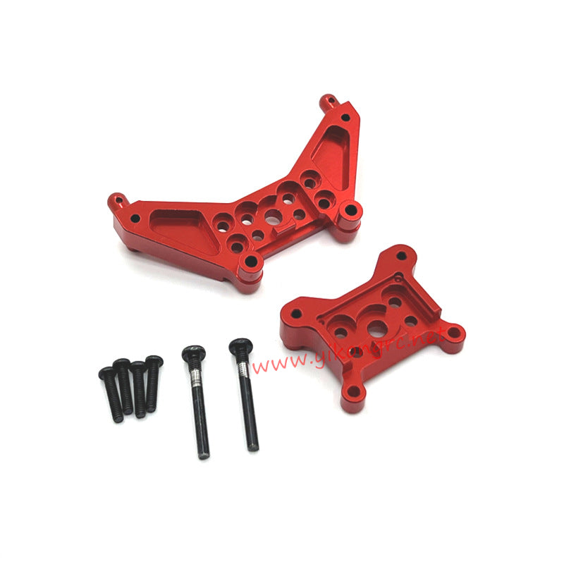 MJX Hyper Go 14301 Upgrade Parts Metal Front and Rear Shock Bracket red