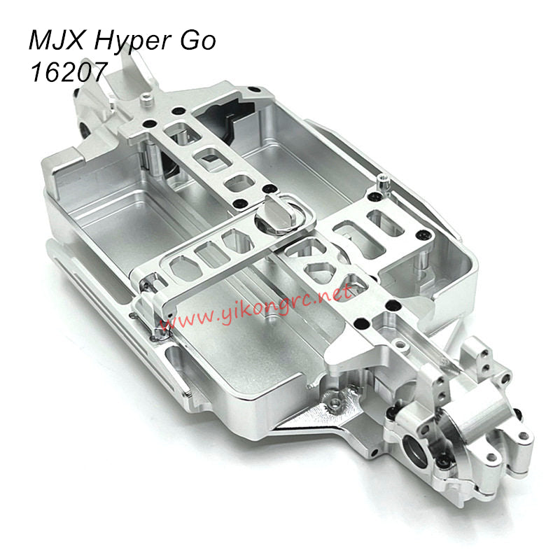 MJX Hyper Go 16207 RC Car Upgrade Parts Chassis Front and Rear Gearbox silver