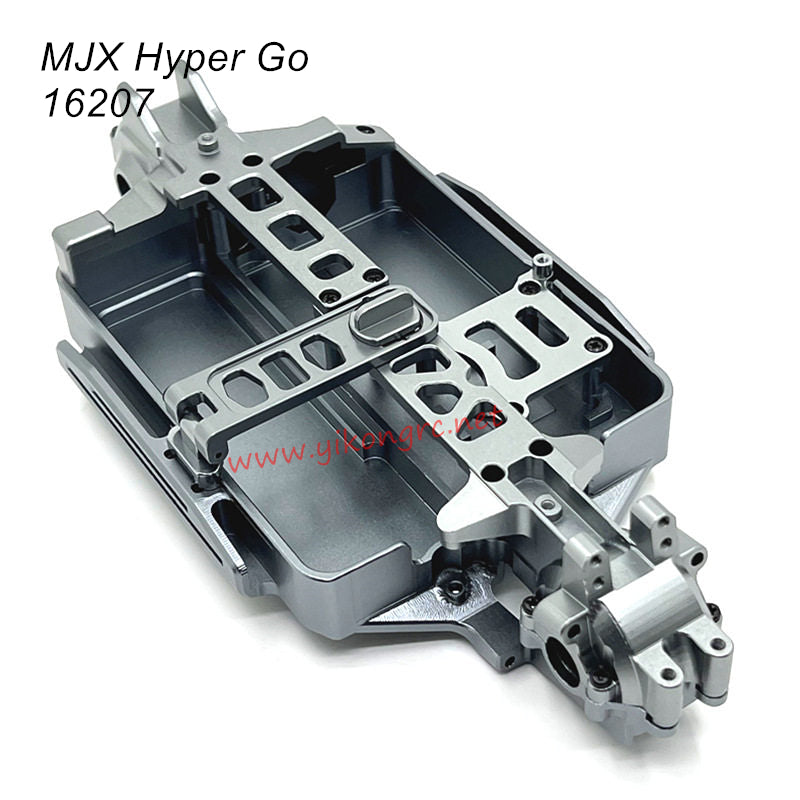 MJX Hyper Go 16207 RC Car Upgrade Parts Chassis Front and Rear Gearbox titanium
