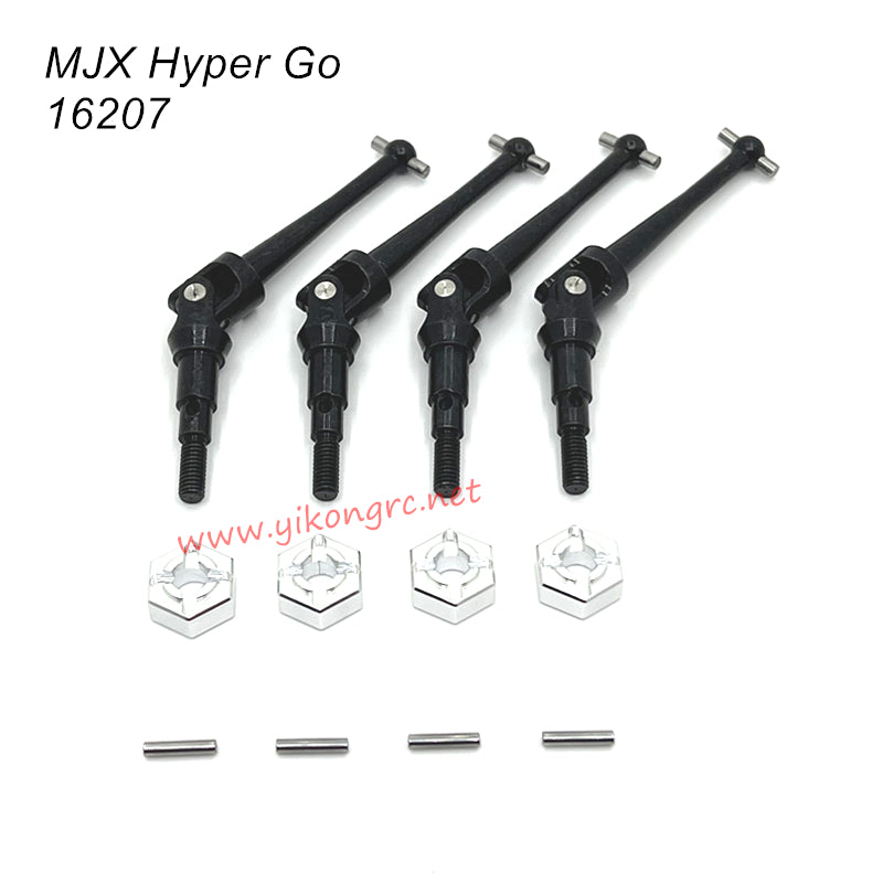 MJX Hyper Go 16207 RC Car Upgrade Parts Drive Shaft and Coupler silver