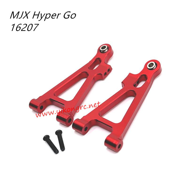 MJX Hyper Go 16207 Upgrade Parts Front Lower Swing Arm red