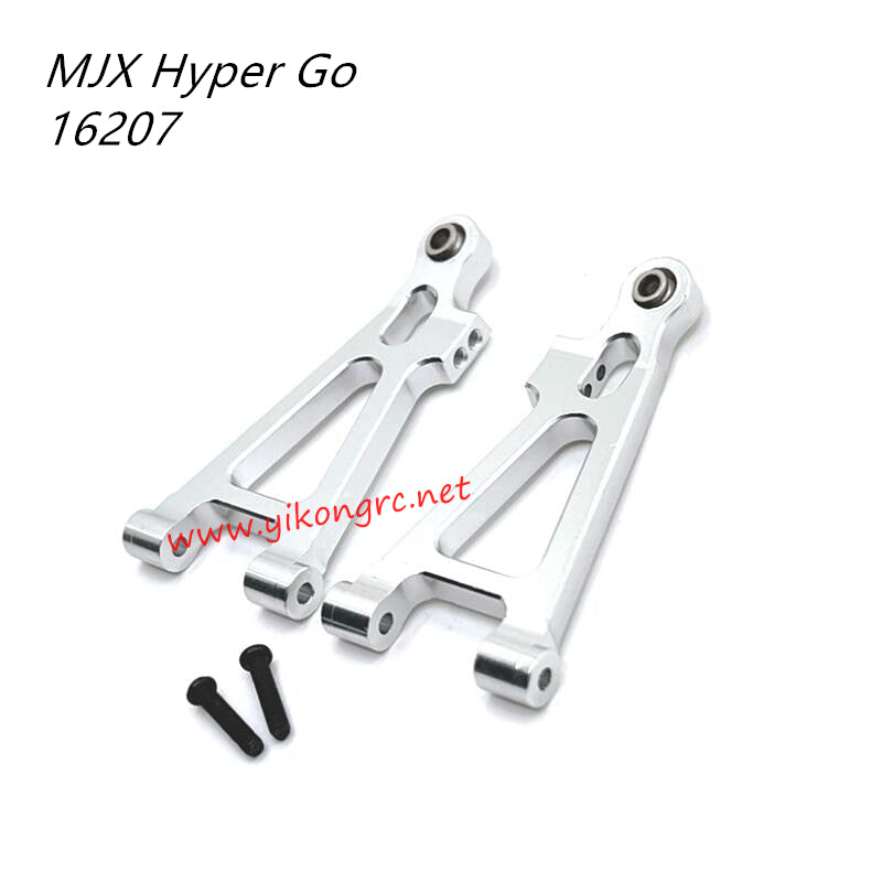 MJX Hyper Go 16207 Upgrade Parts Front Lower Swing Arm silver