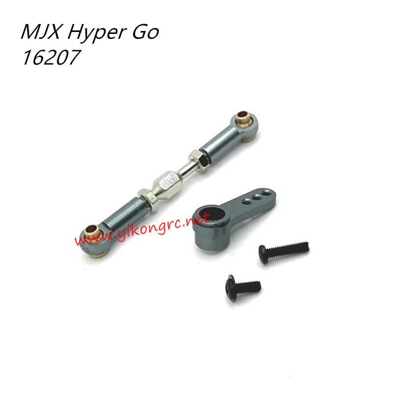 MJX Hyper Go 16207 Upgrade Parts Front Steering Connect Rod and Arm titanium