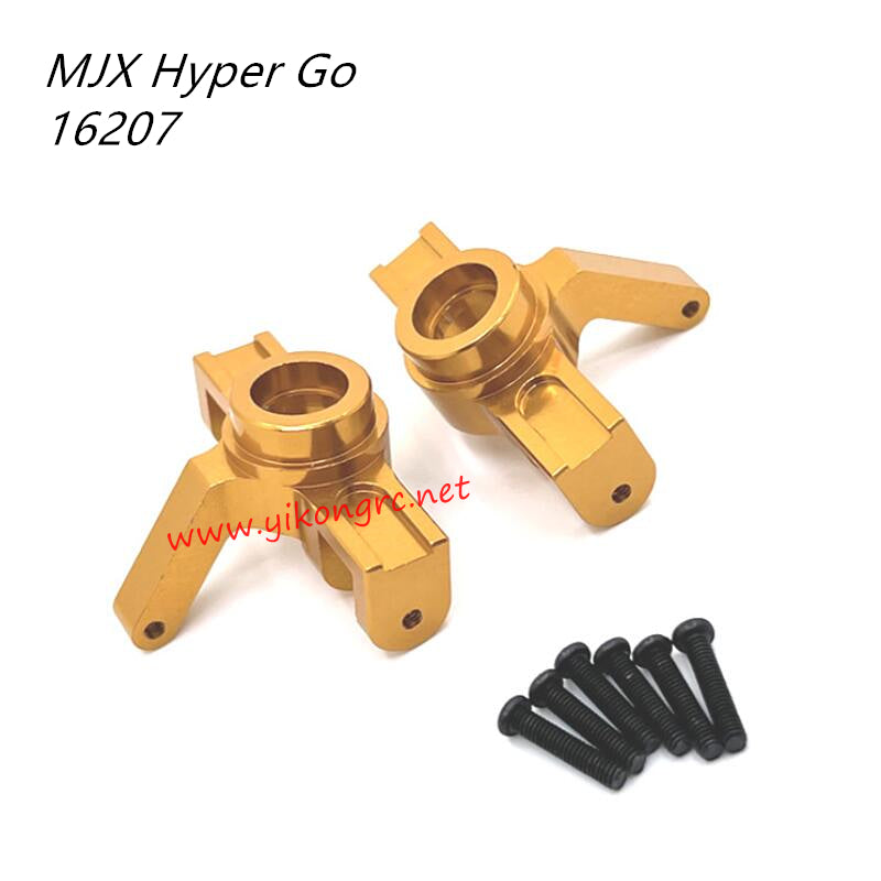 MJX Hyper Go 16207 Upgrade Parts Front Steering Cups gold