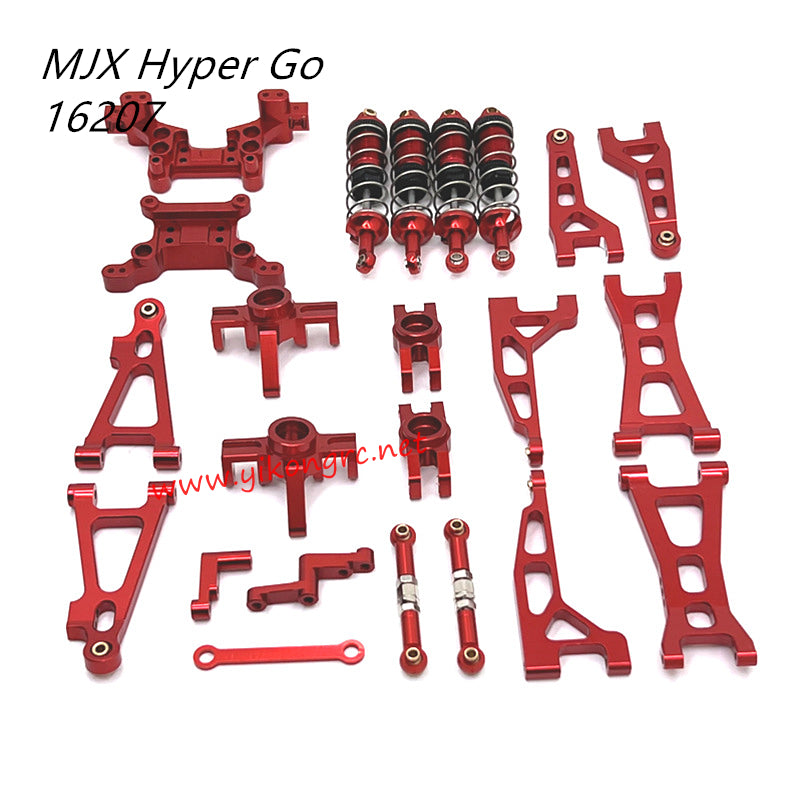 MJX Hyper Go 16207 Upgrade Parts Metal List red