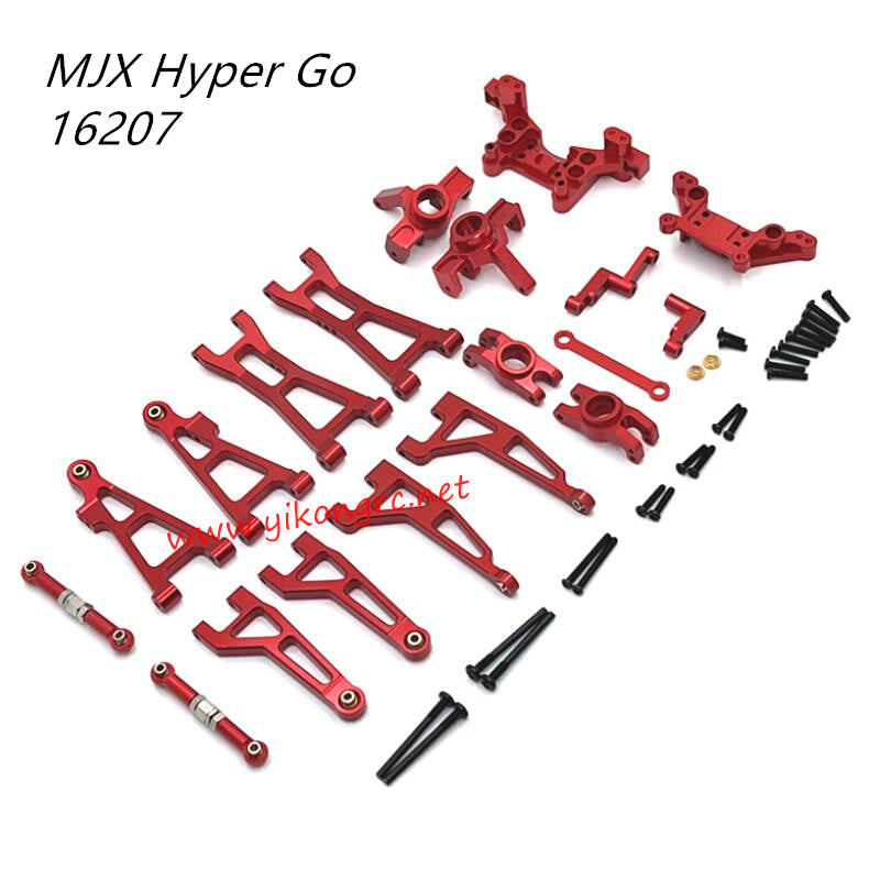 MJX Hyper Go 16207 Upgrades Metal Modification Kit red