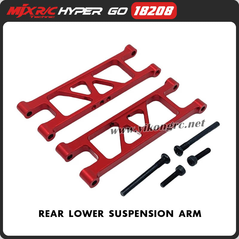 MJX Hyper Go 18208 RC Car Upgrade Parts Rear Lower Suspension Arm red