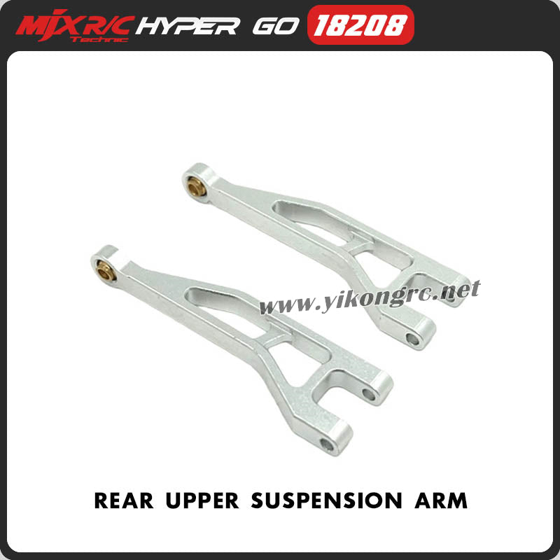 MJX Hyper Go 18208 RC Car Upgrade Parts Rear Upper Suspension Arm silver