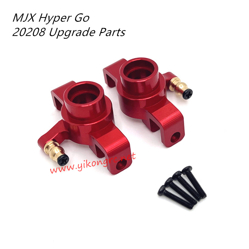 MJX Hyper Go 20208 RC Car Upgrade Parts Metal Front Steering Cup RED