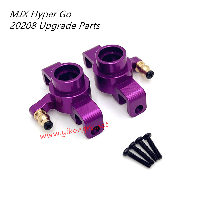 MJX Hyper Go 20208 RC Car Upgrade Parts Metal Front Steering Cup purple