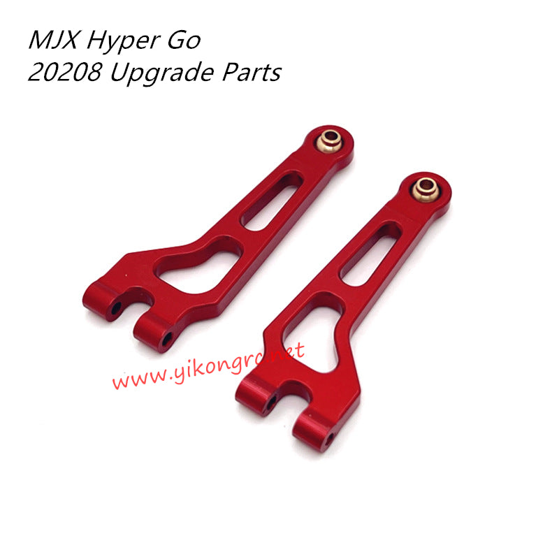 MJX Hyper Go 20208 RC Car Upgrade Parts Metal Front Upper Swing Arm red