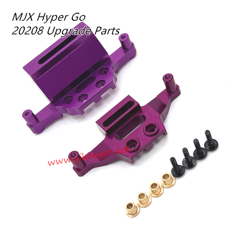 MJX Hyper Go 20208 RC Car Upgrade Parts Metal Front and Rear Shock Absorber Brackets purple