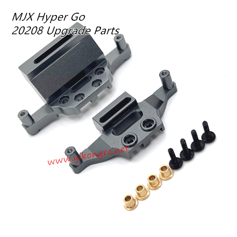 MJX Hyper Go 20208 RC Car Upgrade Parts Metal Front and Rear Shock Absorber Brackets Titanium