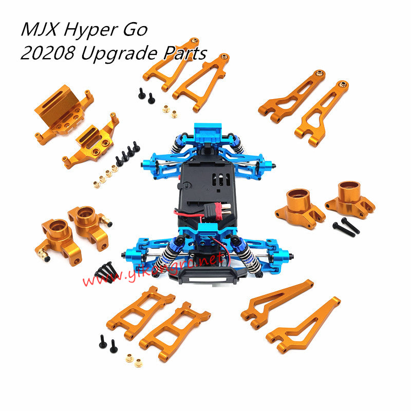 MJX Hyper Go 20208 RC Car Upgrade Parts Metal Kit gold