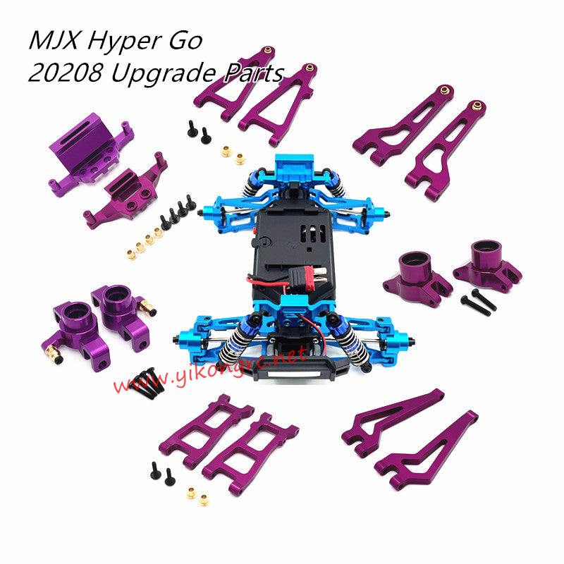 MJX Hyper Go 20208 RC Car Upgrade Parts Metal Kit purple