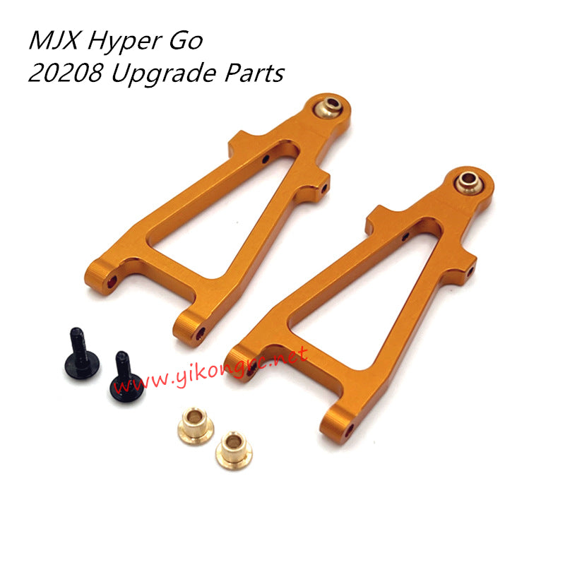 MJX Hyper Go 20208 RC Car Upgrade Parts Metal Lower Front Swing Arm gold
