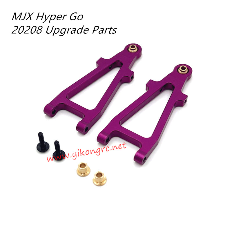 MJX Hyper Go 20208 RC Car Upgrade Parts Metal Lower Front Swing Arm purple