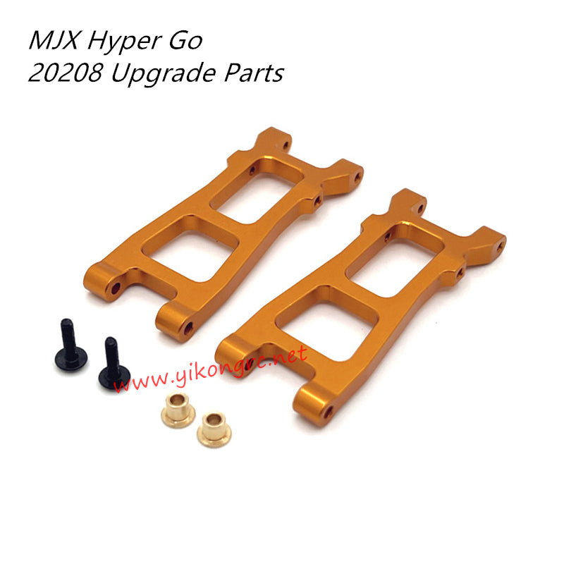 MJX Hyper Go 20208 RC Car Upgrade Parts Metal Rear Lower Swing Arm gold