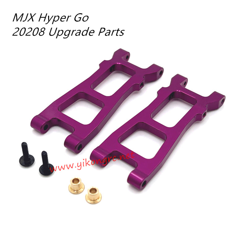 MJX Hyper Go 20208 RC Car Upgrade Parts Metal Rear Lower Swing Arm purple