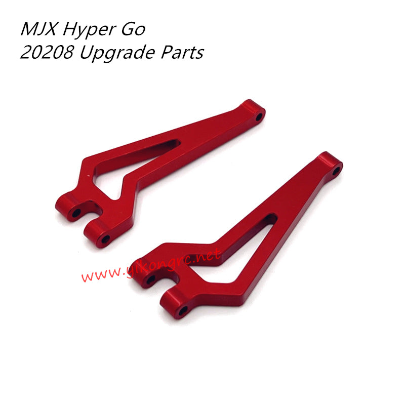 MJX Hyper Go 20208 RC Car Upgrade Parts Metal Rear Upper Swing Arm RED