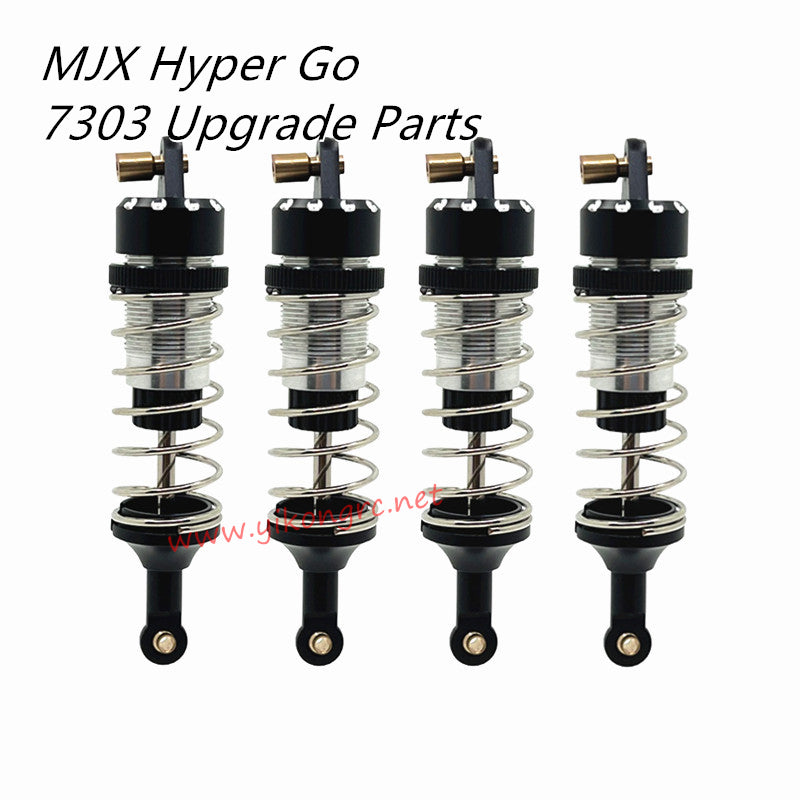 MJX Hyper Go 7303 Upgrade Parts Air Spring Hydraulic Front and Rear Shock Absorbers black