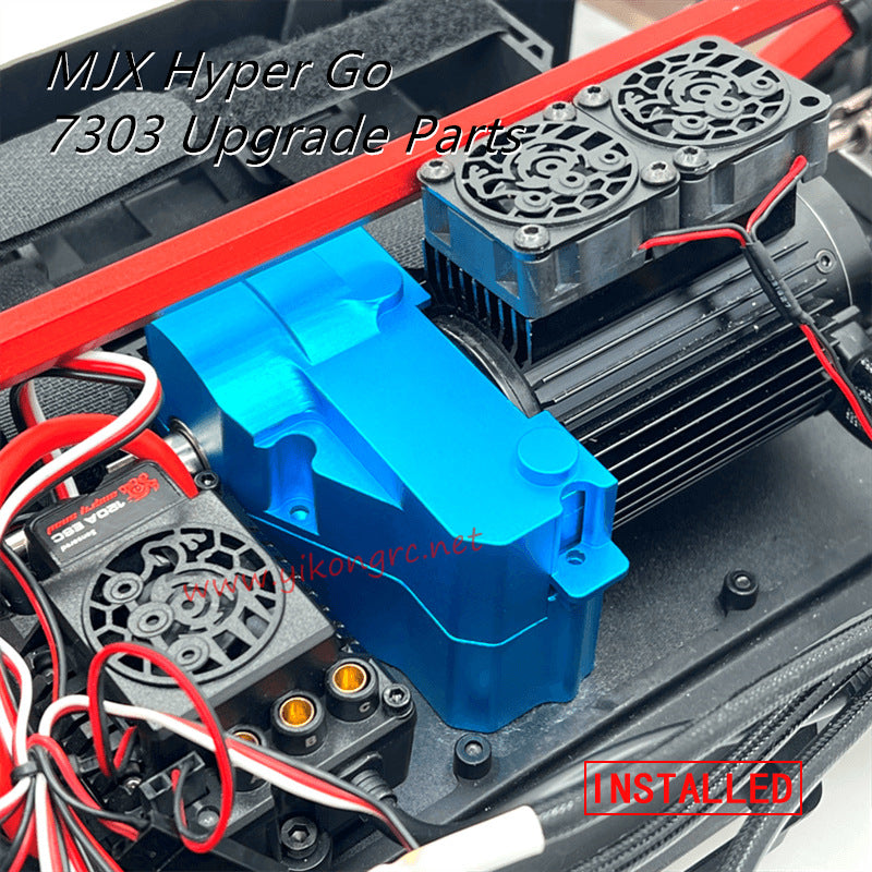 MJX Hyper Go 7303 Upgrade Parts Central Motor Gearbox Cover INSTALLED