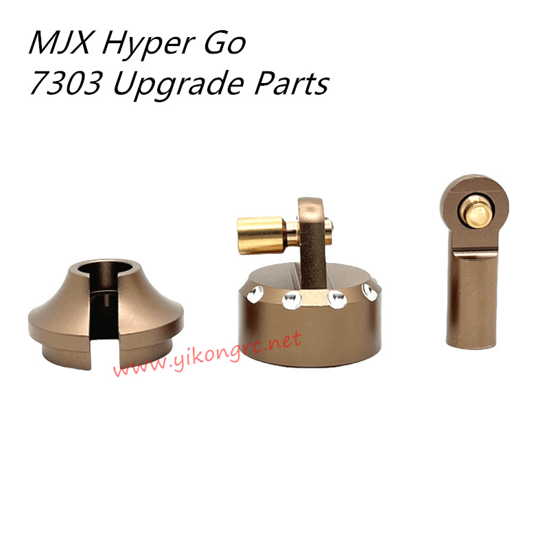 MJX Hyper Go 7303 Upgrade Parts F/R Original Shock Absorber Replacement Assemblies gold