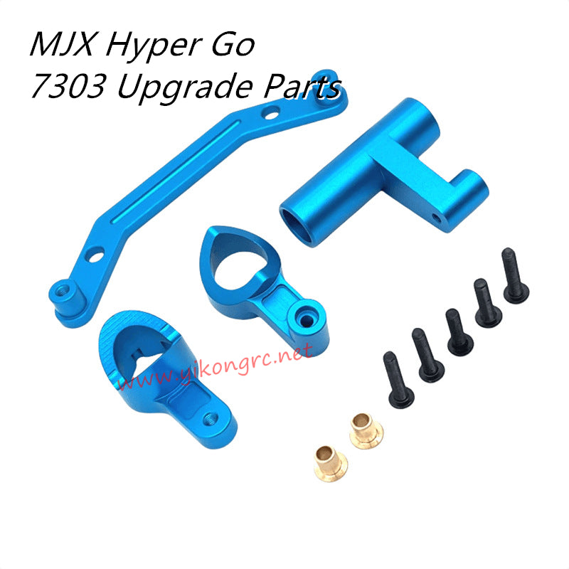 MJX Hyper Go 7303 Upgrade Parts Front Steering Kit P73432, P73433, P73435 blue