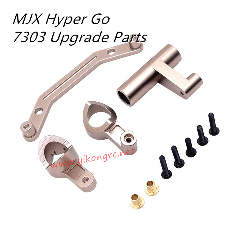 MJX Hyper Go 7303 Upgrade Parts Front Steering Kit P73432, P73433, P73435 gold