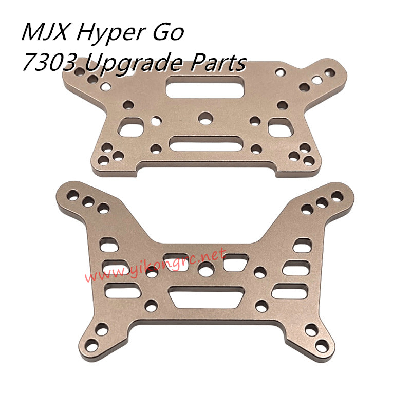 MJX Hyper Go 7303 Upgrade Parts Front and Rear Shock Absorber Mounts gold