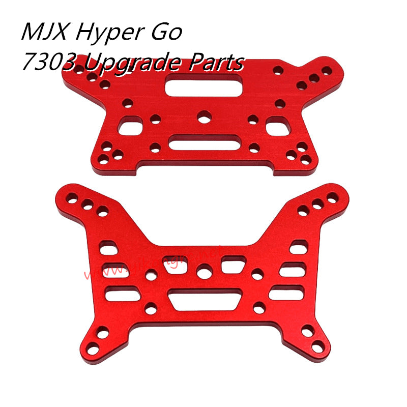 MJX Hyper Go 7303 Upgrade Parts Front and Rear Shock Absorber Mounts red