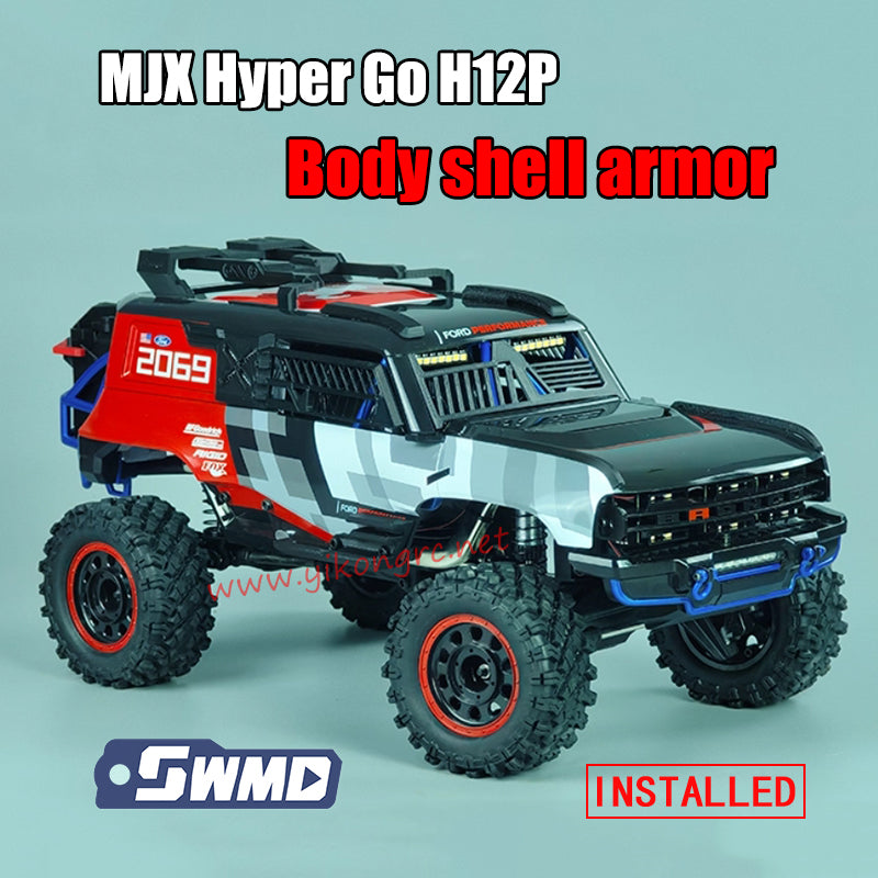 MJX Hyper Go H12P RC Crawler Upgrade Parts Body Shell Armor