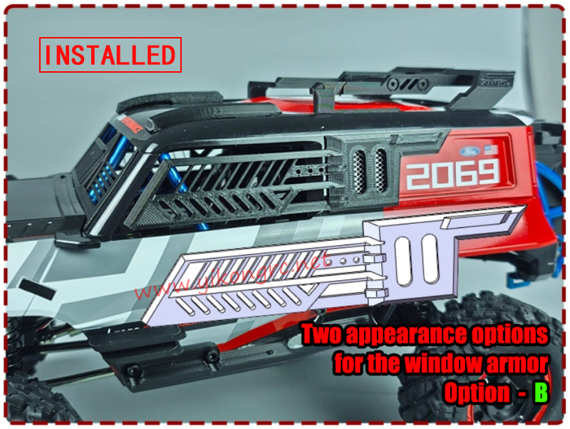 MJX Hyper Go H12P RC Crawler Upgrade Parts Body Shell Armor B