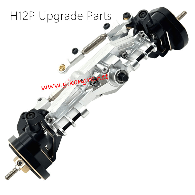 MJX Hyper Go H12P RC Crawler Upgrades Front axle assembly silver
