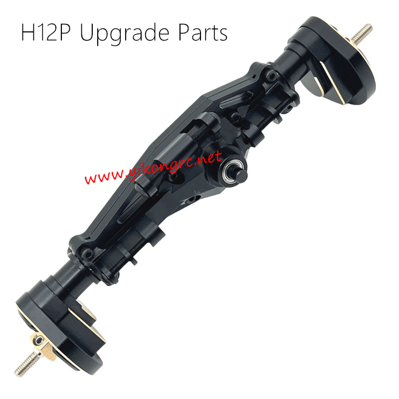 MJX Hyper Go H12P RC Crawler Upgrades Rear axle assembly black
