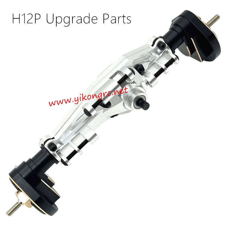 MJX Hyper Go H12P RC Crawler Upgrades Rear axle assembly silver