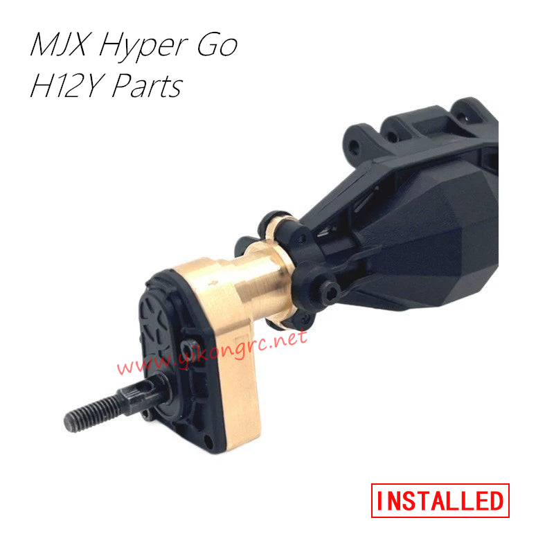 MJX Hyper Go H12Y RC Car Upgrades Counterweight, Gear Cover Rear Axle Joint Cup installed 1