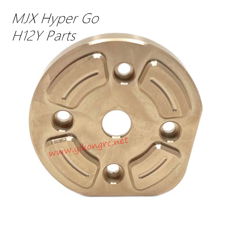 MJX Hyper Go H12Y RC Car Upgrades Front and Rear Axle Counterweights, Gear Cover back