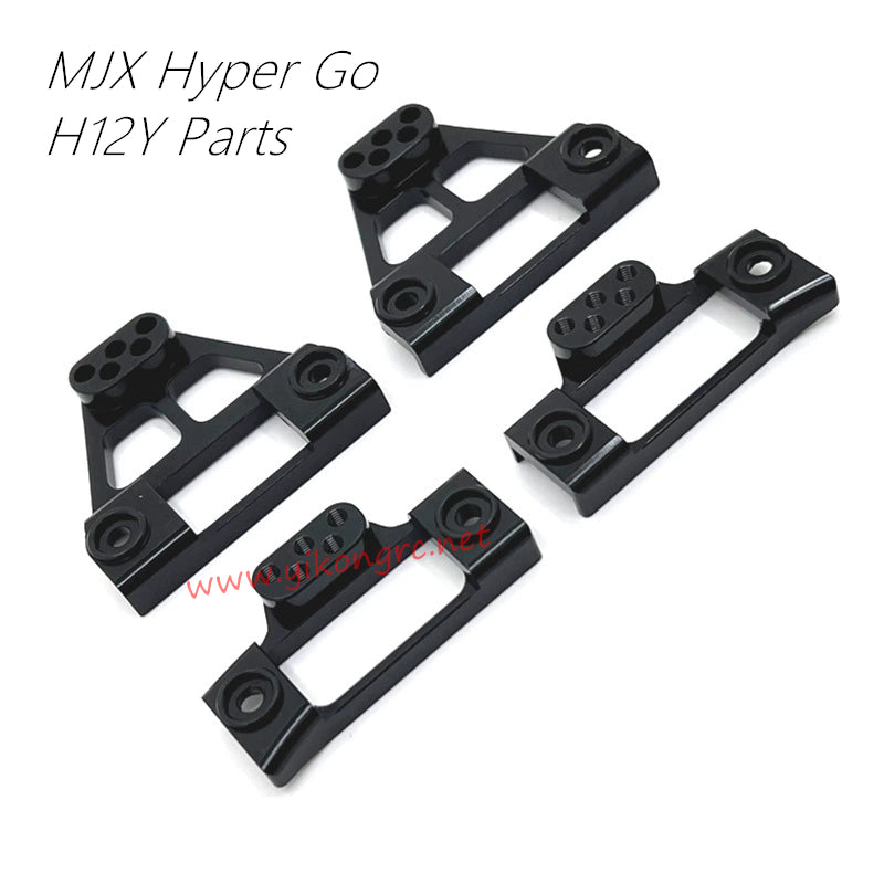 MJX Hyper Go H12Y Upgrade Parts Front and Rear Shock Absorber Brackets black
