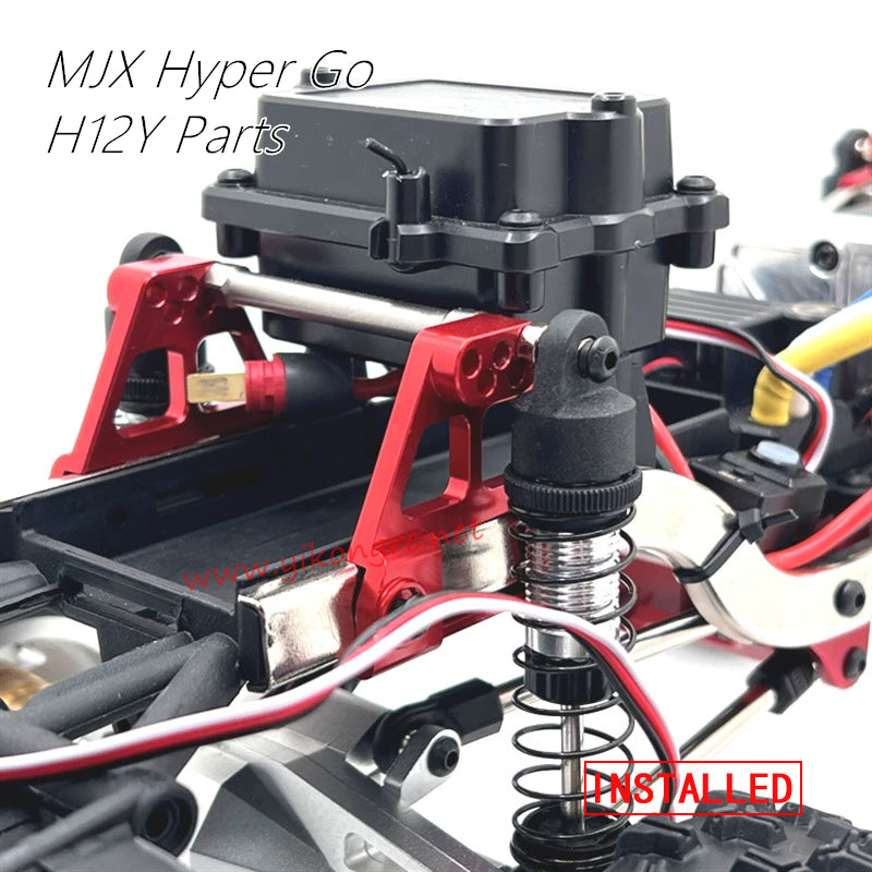 MJX Hyper Go H12Y Upgrade Parts Front and Rear Shock Absorber Brackets installed back