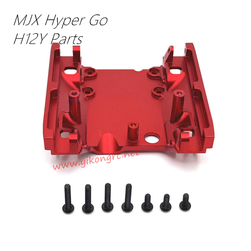 MJX Hyper Go H12Y Upgrade Parts Gearbox Base Reinforcement Part red rear