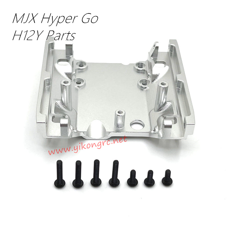 MJX Hyper Go H12Y Upgrade Parts Gearbox Base Reinforcement Part silver  back